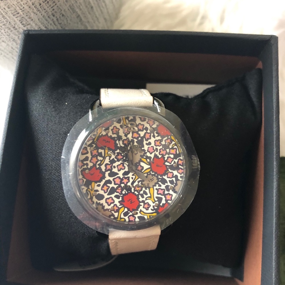 COACH Leather Band Watch